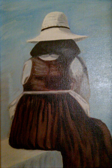 Mujer ibicenca Oil Canvas Figure Painting