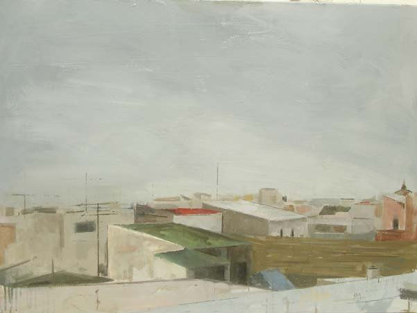 Horizonte urbano Oil Canvas Landscaping