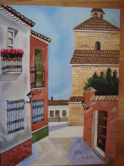 Callejón. Oil Canvas Landscaping