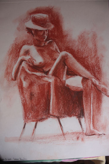 Modelo Pastel Paper Nude Paintings