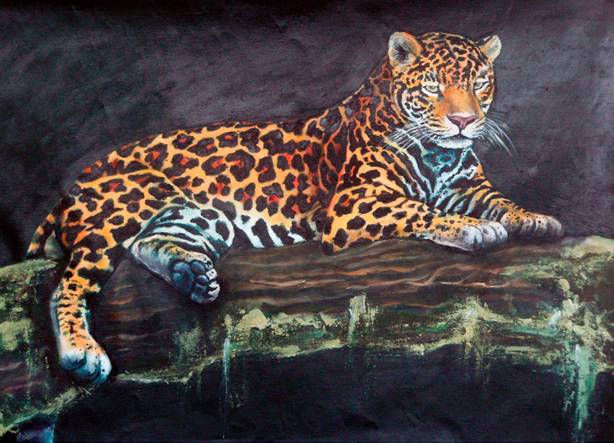 Descanso Acrylic Canvas Animals