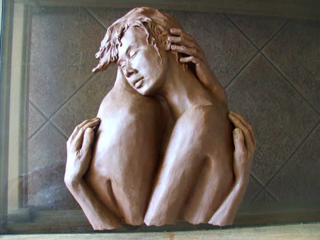 Pareja desnudo mural Pottery Figurative