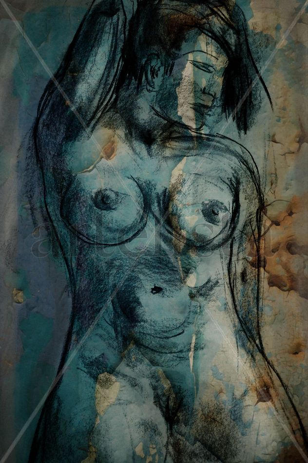desnudo azul
