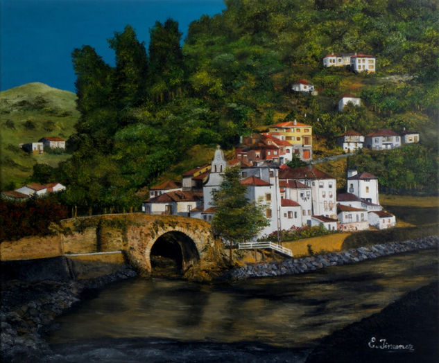 Cangas del Narcea Oil Canvas Landscaping