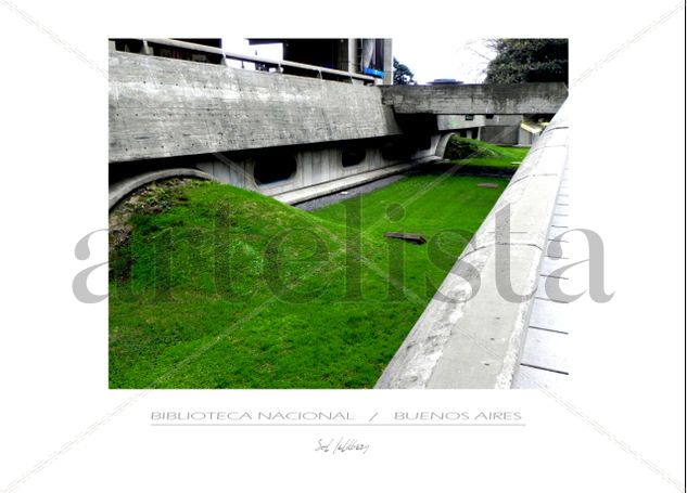 BIBLIOTECA NACIONAL Architecture and Interiorism Black and White (Digital)