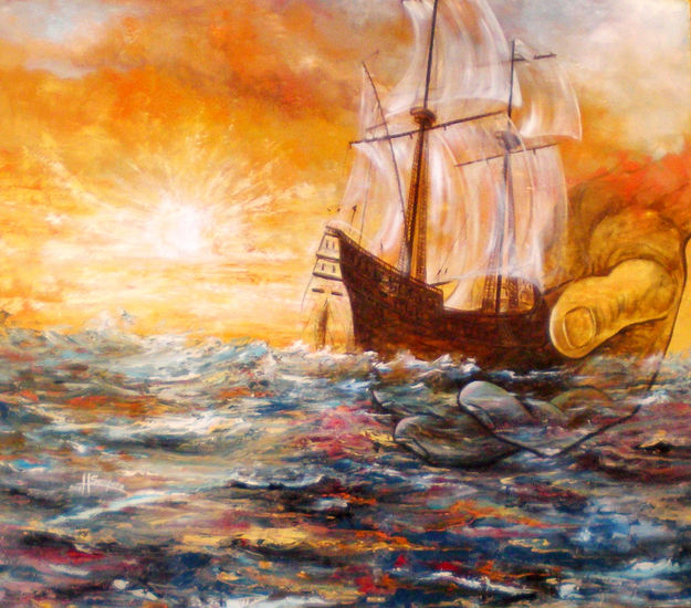 EL TORNAVIAJE Oil Canvas Marine Painting