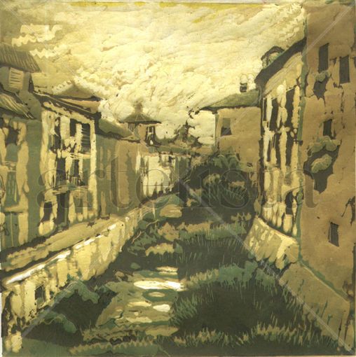 Paseo del Darro, Granada Otros Papel Paisaje