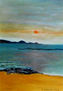 Atardecer sereno en Las Canteras