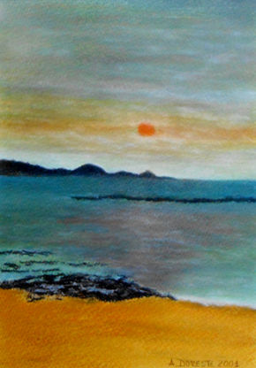 Atardecer sereno en...