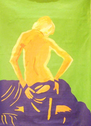 Woman Acrylic Canvas Nude Paintings