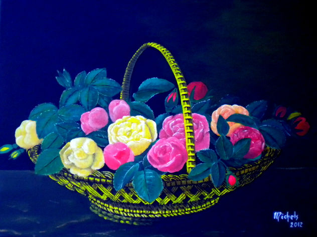 Une corbeille de fleurs