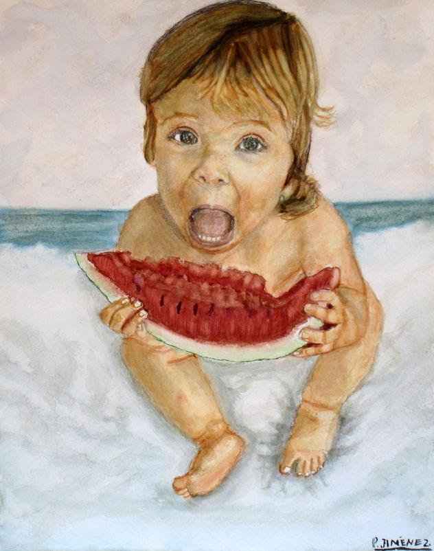 luna y su sandia