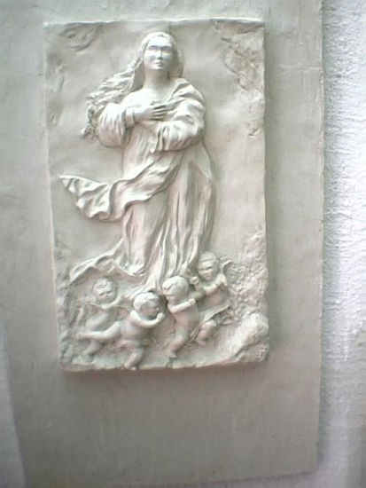 Virgen, mural Pottery Figurative