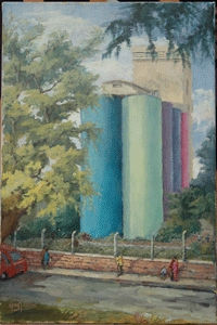 Los silos Oil Canvas Landscaping