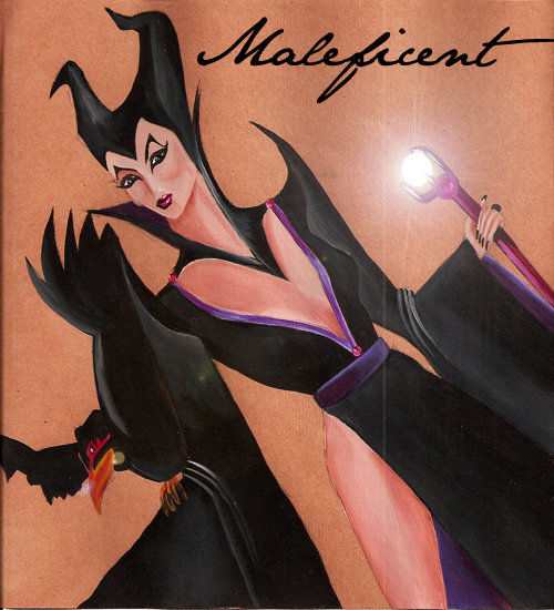 Maleficent Acrílico Cartulina Otros