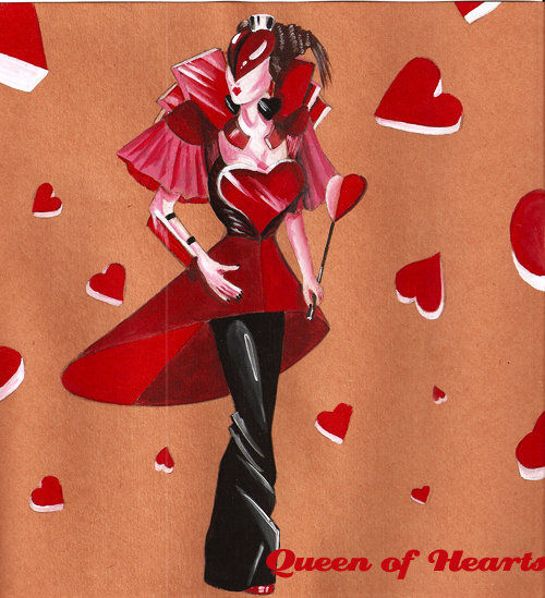 The Queen of Hearts Acrylic Card Others