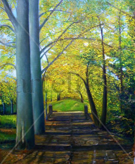 Cami del Montseny III Oil Canvas Landscaping