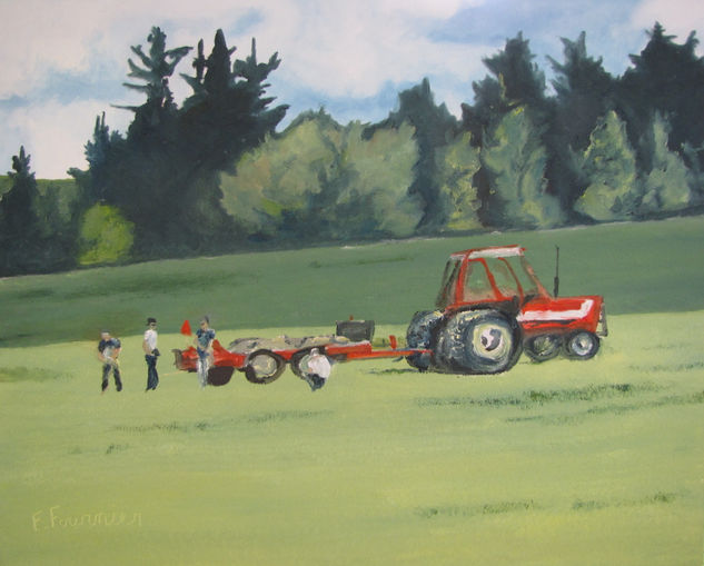 The rock pickers Oil Canvas Landscaping