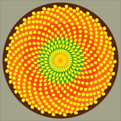 Corazón de girasol
