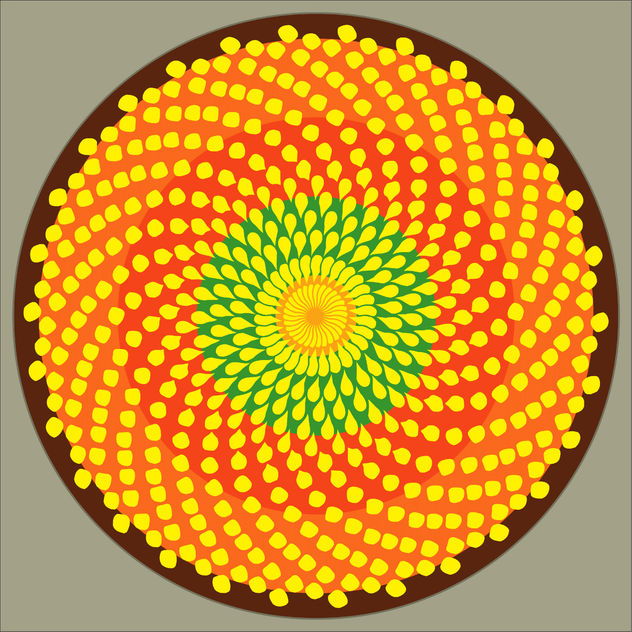 Corazón de girasol