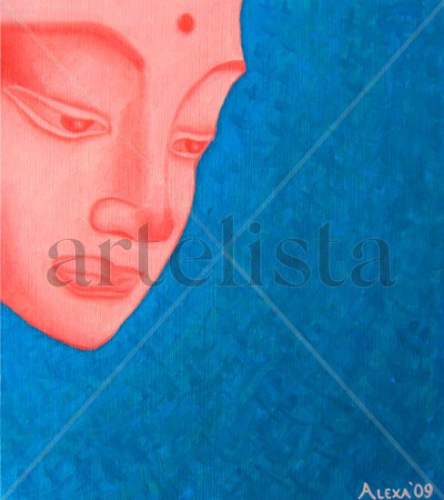 Budha Oil Card Portrait