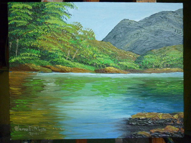 El rio Lempa con montañas