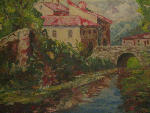 Campo fertil Oil Canvas Landscaping