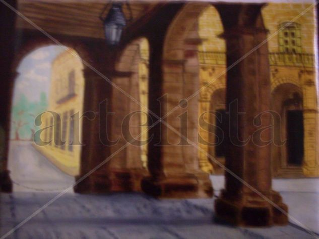 la habana vieja Oil Canvas Others