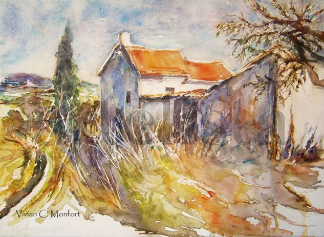 La Casa de la Paua Watercolour Paper Landscaping