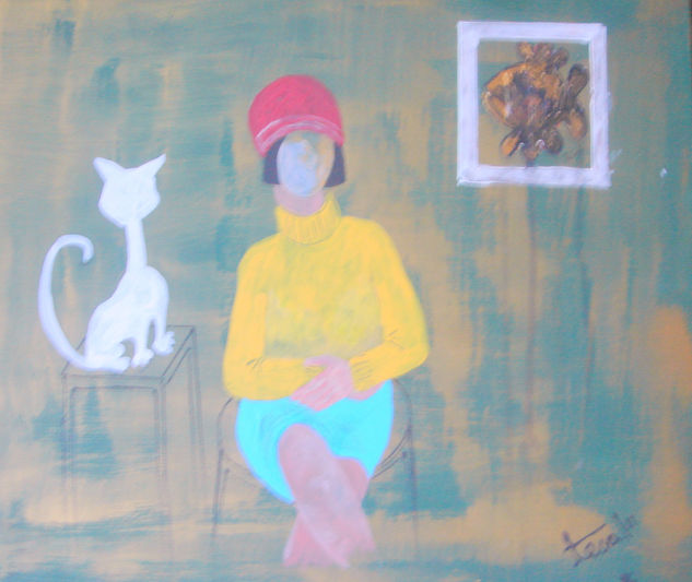 gato y m Oil Canvas Landscaping