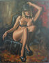 ORIGINAL OIL COLOUR NUDE PAINTING BY ELLECTRA