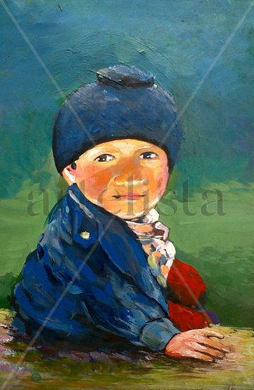 Niño en Ayabaca Acrylic Others Portrait