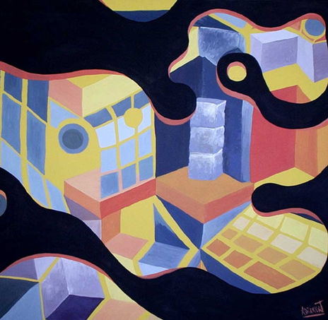 Abstracto con cubos
