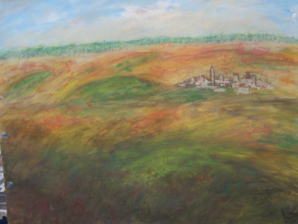 Paisaje con pueblo