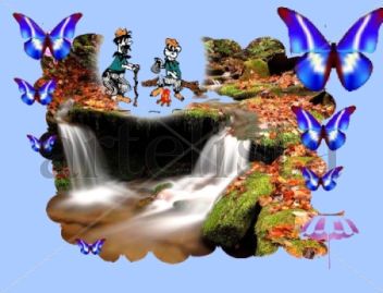 Collage  paisaje imaginario