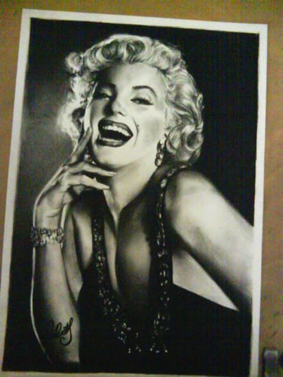 Dibujo de Marilyn Monroe Charcoal