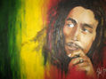 Pintura Bob Marley