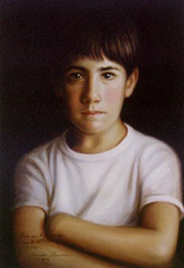 Javier Óleo Lienzo Retrato