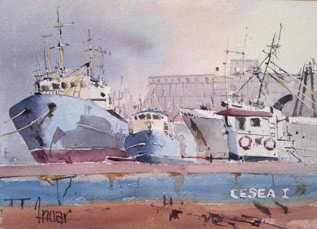 Cesea I Watercolour Paper Marine Painting