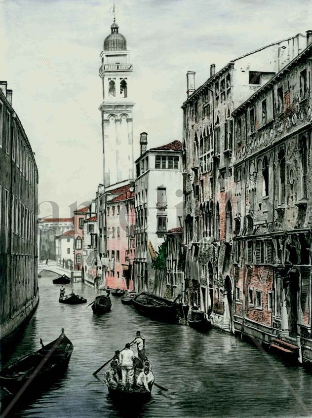 Sobre las aguas de venecia