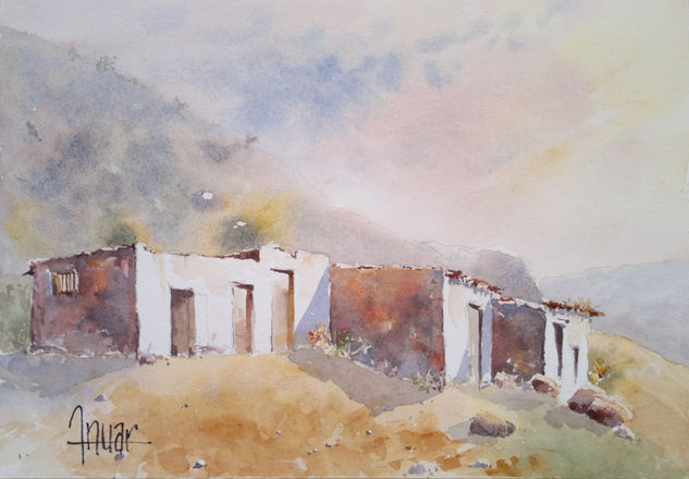 Telde Ruinas Watercolour Paper Landscaping