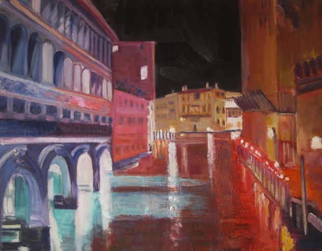 VENEZIA IV . Oil Canvas Others