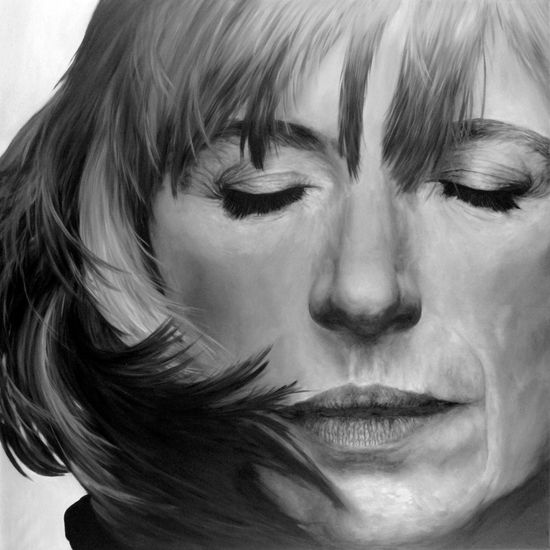 Marianne Faithfull Óleo Lienzo Retrato