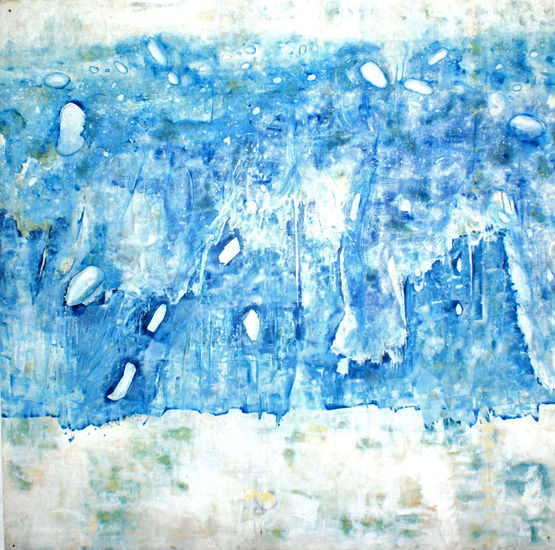 Claudia garro "Atmósfera azul" Oil Canvas Landscaping