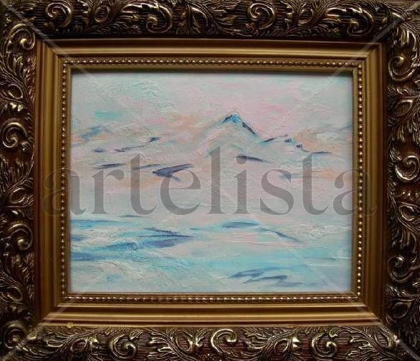 La nieve Oil Canvas Landscaping