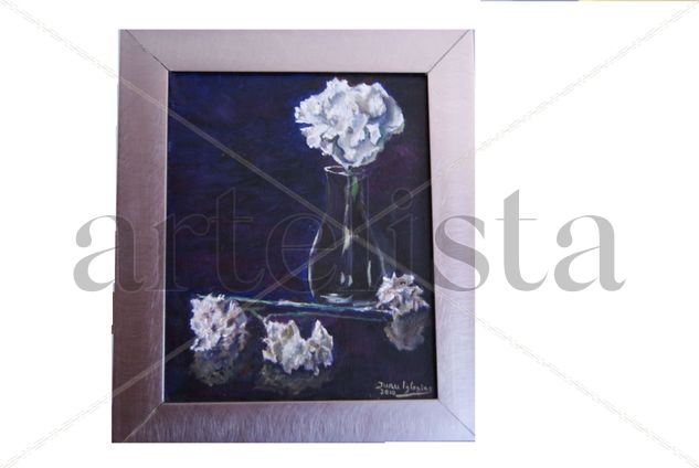 clavel Oil Canvas Floral Painting