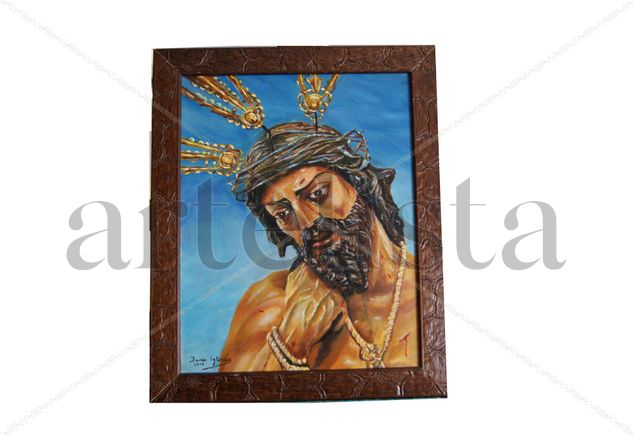 cristo humildad Óleo Tabla Retrato