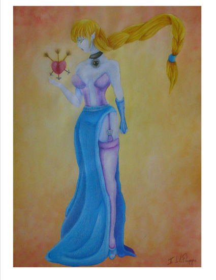 MUJER IDEAL Mixed media Paper Figure Painting