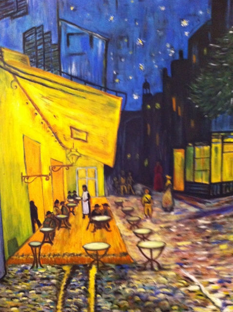 LIENZO DEL CAFE LE NUIT