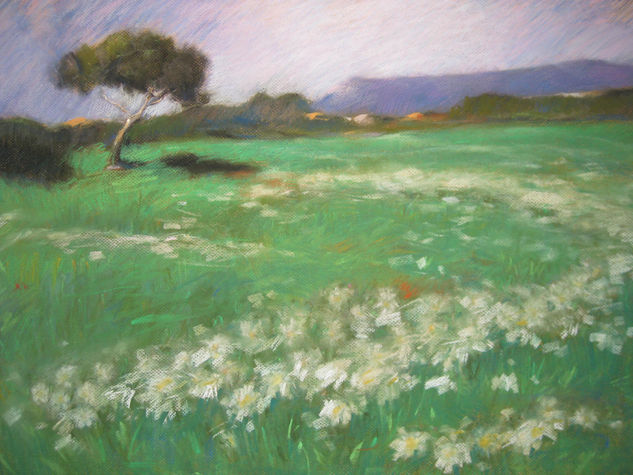 La Toscana Pastel Papel Paisaje